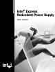 Intel Express Redundant Power Supply User Manual