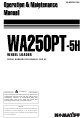 Komatsu WA250PT-5H Operation & Maintenance Manual