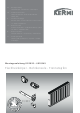 Kermi FT Series Installation Instructions Manual