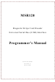 Unitech MSR120 Programmer's Manual