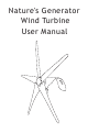 Nature's Generator Wind Turbine User Manual