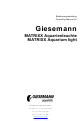 Giesemann MATRIXX Operating Manual