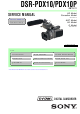 Sony DVCAM DSR-PDX10 Service Manual