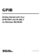 National Instruments GPIB-ENET Getting Started