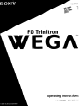 Sony FD Trinitron WEGA KV-32HS20 Operating Instructions Manual
