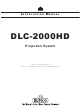 Runco DLC-2000HD Installation Manual