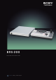 Sony BRS-200 Operational Manual