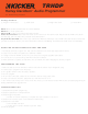 Kicker TRHDP Package Contents