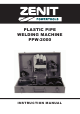 Zenit PPW-2000 Instruction Manual