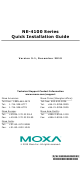 Moxa Technologies NE-4100 Series Quick Installation Manual