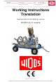 widos 6113 mobile Working Instructions Translation