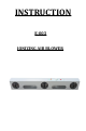 ESD E-003 Instruction Manual