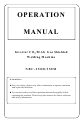 Hanshen NBC-250D Operation Manual