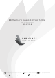 FAB GLASS AND MIRROR Kilimanjaro BC125-B Assembly Instruction