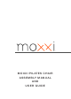 Moxxi Pilates Chair Assembly Manual And User Manual