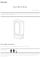 John Lewis Rose Mirror Robe 803/16611 Quick Start Manual