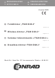 Conrad FS20 DI20-3 Operating Instructions Manual