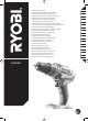 Ryobi R18PD3 Original Instructions Manual