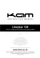 KAM Liteobar 126 Instruction Manual