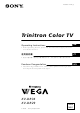 Sony FD Trinitron WEGA KV-DR34 Operating Instructions Manual