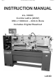 Hafco Metalmaster AL-1000C Instruction Manual