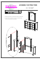 New Classic Home Furnishings YOUTH MIRROR PR-1 Assembly Instruction