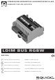 Quick LDIM BUS RGBW Manual Of Use And Maintenance