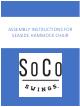 SoCo Swings SEASIDE HAMMOCK CHAIR Assembly Instructions