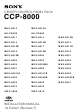 Sony CCP-8000 Installation Manual