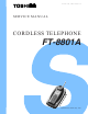 Toshiba FT-8801A Service Manual
