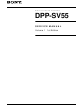 Sony DPP-SV55 Service Manual
