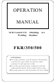 Hanshen FKR350 Operation Manual