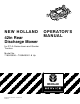 New Holland 716523006 Operator's Manual