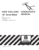 New Holland 715648006 Operator's Manual