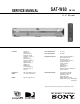 Sony SAT-W60 Service Manual
