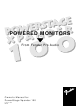 Fender PowerStage Xpander 100 Owner's Manual
