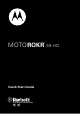 Motorola MOTOROKR S9-HD Quick Start Manual