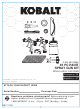 Kobalt SGY-AIR160NB Manual