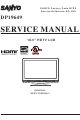 Sanyo DP19649 Service Manual