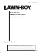 Lawn-Boy 22261 Operator's Manual