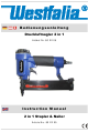 Westfalia 80 22 05 Instruction Manual