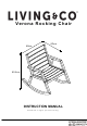 Living & Co Verona Rocking Chair Instruction Manual