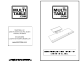 MultiTable KEYBOARD & MOUSE TRAY Assembly Manual
