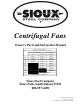 Sioux Tools 208054 Owner Parts And Instruction Manual