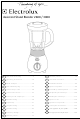 Electrolux Assistent Stand Blender 2600 Operating Instructions Manual