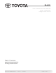 Toyota PZQ85-33270 Fitting Instruction