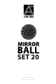 LIGHTSIDE Mirror Ball Set 20 User Manual