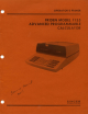 Singer Friden 1155 Operator's Primer