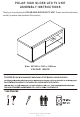 GFW POLAR HIGH GLOSS LED TV UNIT Assembly Instructions Manual