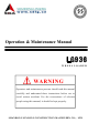SDLG LG936 Operation & Maintenance Manual